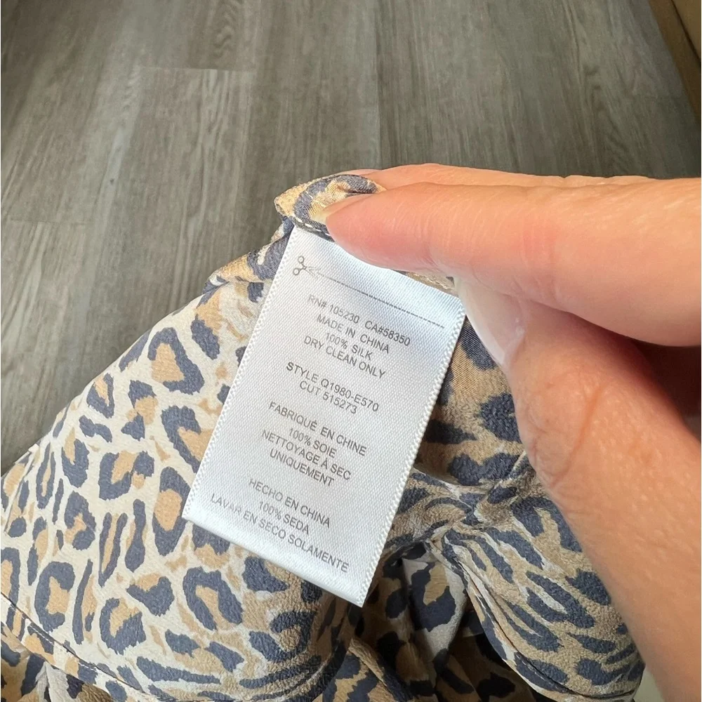 Equipment Layla silk camisole animal print size Small - Picture 5 of 5